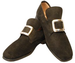 Black buckle shoe